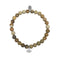 Bracelet CO88 Perles en Jaspe avec motif fleur de lotus 8CB-17045 - PRECIOVS