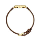 Montre Amalys Sixtine Gold/White Tobacco Brown AMW-014 - PRECIOVS