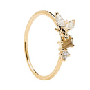 Bague PDPaola Revery argent plaqué or et pierres précieuses - PRECIOVS