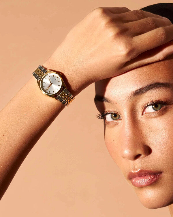 Montre Rosefield The Ace XS Silver Gold Duotone A16 - PRECIOVS