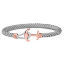 Bracelet Paul Hewitt Ancre PHREP Lite IP Or Rosé Nylon Gris - PRECIOVS