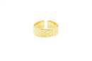 Bague ajustable MYA BAY Bague texture python BA-29 G - PRECIOVS