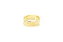 Bague ajustable MYA BAY Bague texture feuille BA-30.G - PRECIOVS