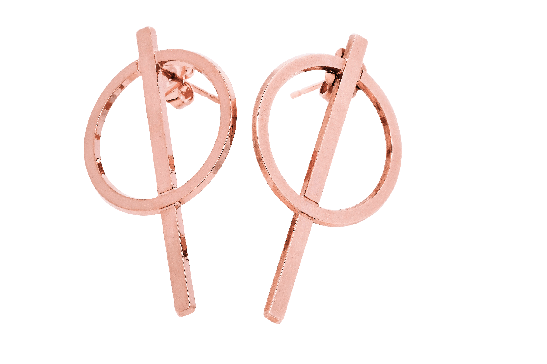 Boucles d'oreilles MYA BAY BO cercle fendu BO-15.P - PRECIOVS
