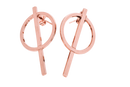 Boucles d'oreilles MYA BAY BO cercle fendu BO-15.P - PRECIOVS