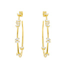 Boucles d'oreilles MYA BAY Baguette Hoops BO-190.G - PRECIOVS