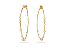 Boucles d'oreilles MYA BAY Hoops - Pierres blanches BO-23.G - PRECIOVS