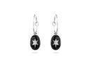 Boucles d'oreilles MYA BAY Étoile du nord , émaillée noir BO-24.S - PRECIOVS