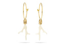Boucles d'oreilles MYA BAY Corail - Ivoire BO-52.G - PRECIOVS