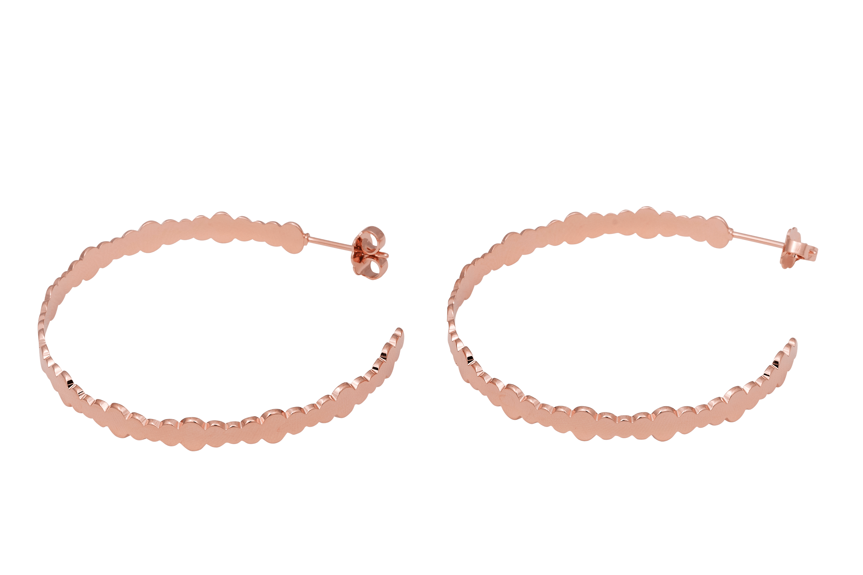 Boucles d'oreilles MYA BAY Grandes Créoles bulles BO-BU-01.P - PRECIOVS