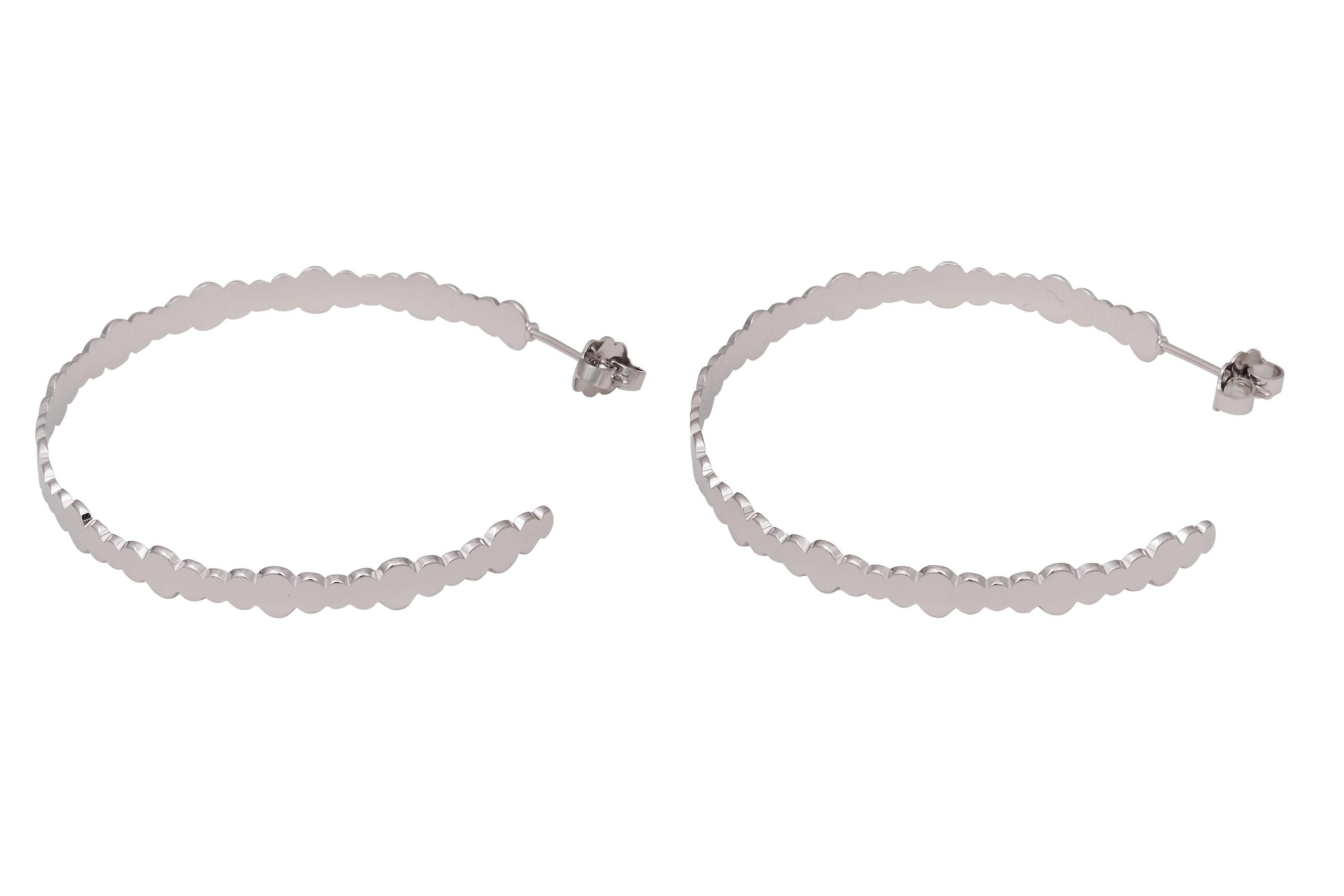Boucles d'oreilles MYA BAY Grandes Créoles bulles BO-BU-01.S - PRECIOVS