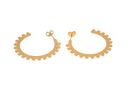 Boucles d'oreilles MYA BAY Moyennes créoles bulles BOC-09.G - PRECIOVS