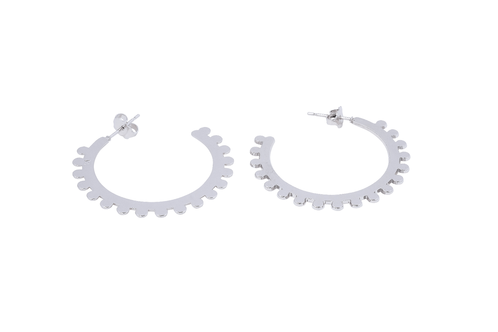 Boucles d'oreilles MYA BAY Moyennes créoles bulles BOC-09.S - PRECIOVS