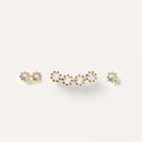 Boucles d'oreilles PDPaola Ocean argent plaqué or et pierres précieuses - PRECIOVS