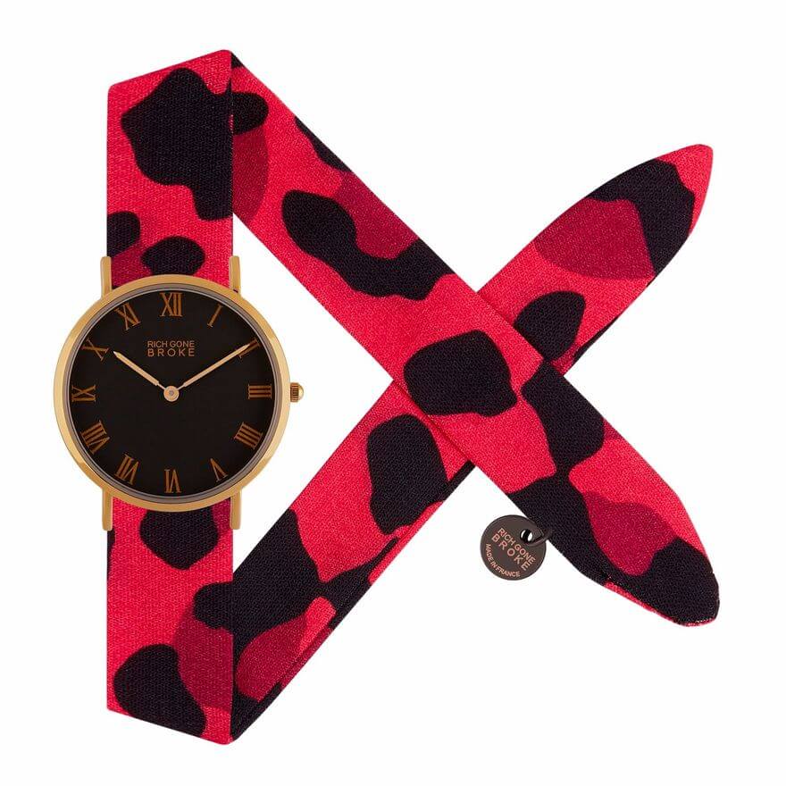 Montre RICH GONE BROKE Gold Black Marcel Into the Wild - PRECIOVS