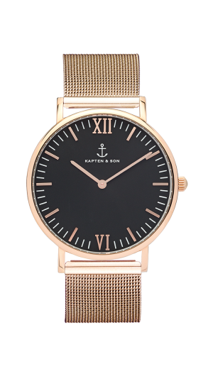 Montre Kapten & Son Black Mesh - PRECIOVS