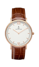 Montre Kapten & Son Brown Croco Leather - PRECIOVS
