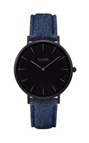 Montre CLUSE La Bohème Full Black/Blue Denim CL18507 - PRECIOVS