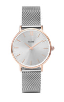 Montre CLUSE Minuit Mesh Rose Gold/Silver CL30025 - PRECIOVS