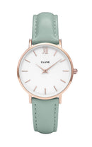 Montre Cluse Minuit Rose Gold White/Pastel Mint CL30017 - PRECIOVS