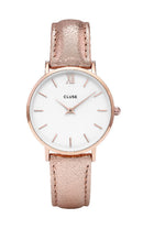 Montre CLUSE Minuit Rose Gold White/Rose Gold Metallic CL30038 - PRECIOVS