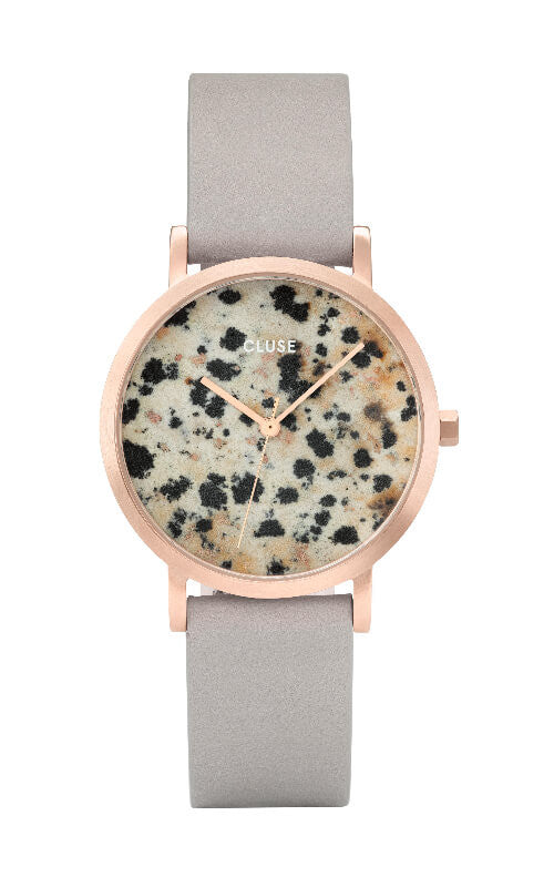 Montre CLUSE La Roche Petite Rose Gold Dalmatian/Grey CL40106 (édition limitée) - PRECIOVS