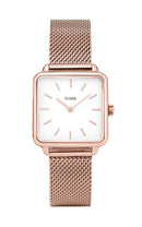 Montre CLUSE La Tétragone Rose Gold Mesh/White CL60003 - PRECIOVS