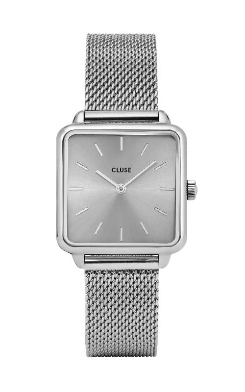 Montre CLUSE La Tétragone Mesh Full Silver CL60012 - PRECIOVS