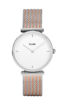 Montre CLUSE Triomphe Silver Bicolour Mesh CW0101208003 - PRECIOVS