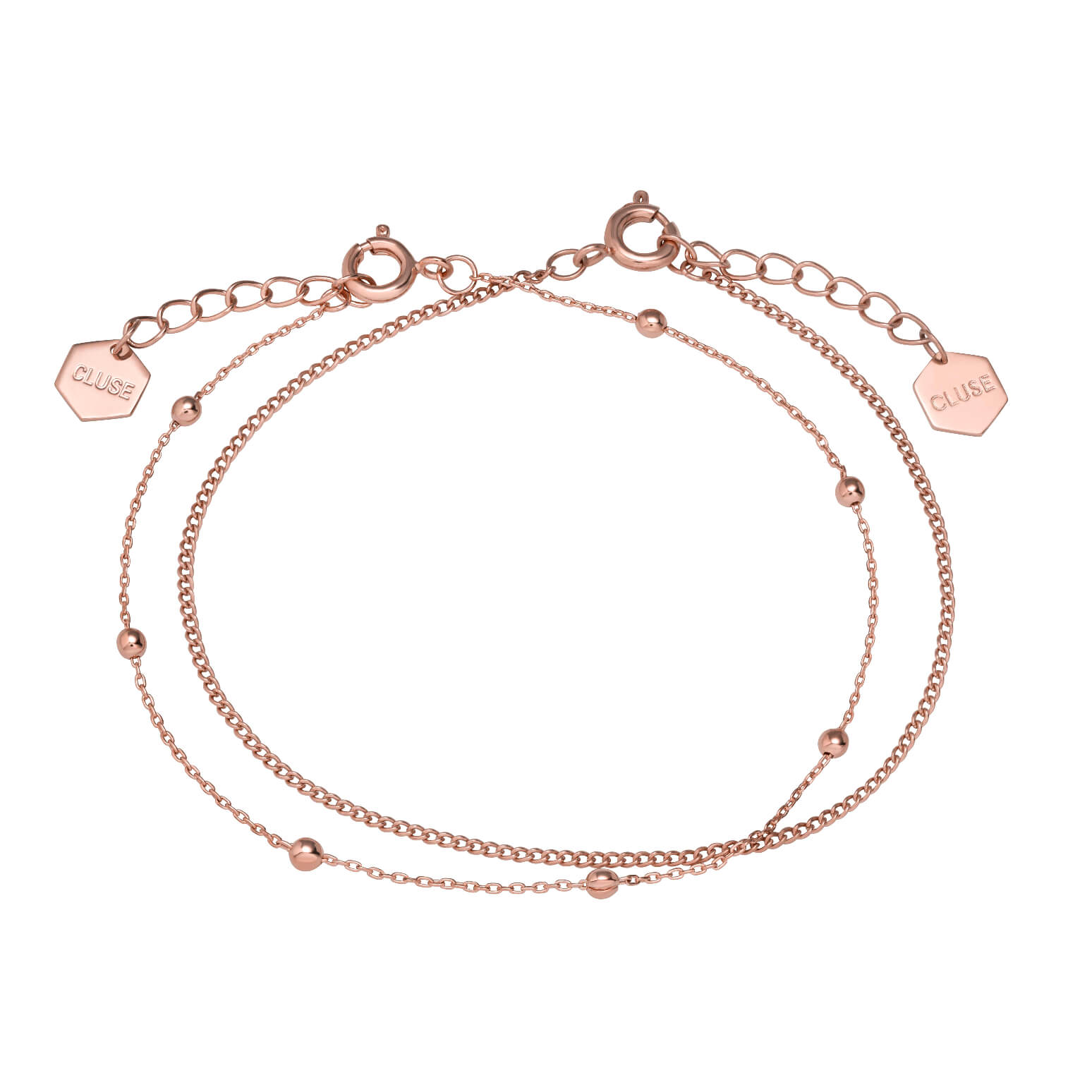 Ensemble de deux bracelets CLUSE Essentielle Rose Gold CLJ10010 - PRECIOVS
