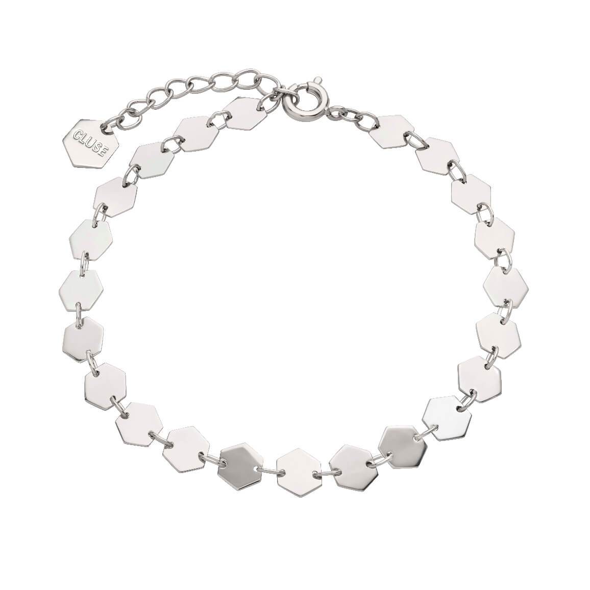 Bracelet CLUSE Essentielle Silver All Hexagons Chain CLJ12009 - PRECIOVS