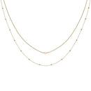 Ensemble de colliers CLUSE Gold Double Chain Petite Hexagon CLJ21004 - PRECIOVS