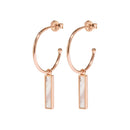 Boucles d'oreilles CLUSE Idylle Rose Gold Marble Bar Hoop CLJ50001 - PRECIOVS