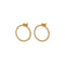 Boucles d'oreilles CLUSE Essentielle Gold Open Circle Embellished Stud CLJ51007 - PRECIOVS