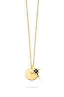 Collier MYA BAY Double comète - Email noir CO-23.G - PRECIOVS