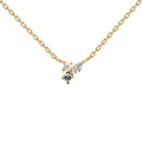 Collier PDPaola Midnight Blue argent plaqué or et pierres précieuses - PRECIOVS