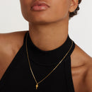 Collier PDPaola Eternum argent plaqué or avec pendentif clé - PRECIOVS