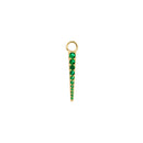 Grigri de boucles d'oreilles MYA BAY Green Ice Pick EBO-17.G - PRECIOVS