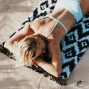 Serviette de plage Slowtide Escher en coton durable - PRECIOVS