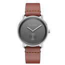 Montre Paul Hewitt Breakwater Line Iron Grey Acier Inoxydable Bracelet Cuir Mid Brown - PRECIOVS