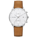 Montre Paul Hewitt Chrono Line White Sand Acier Inoxydable Bracelet Cuir Mustard - PRECIOVS