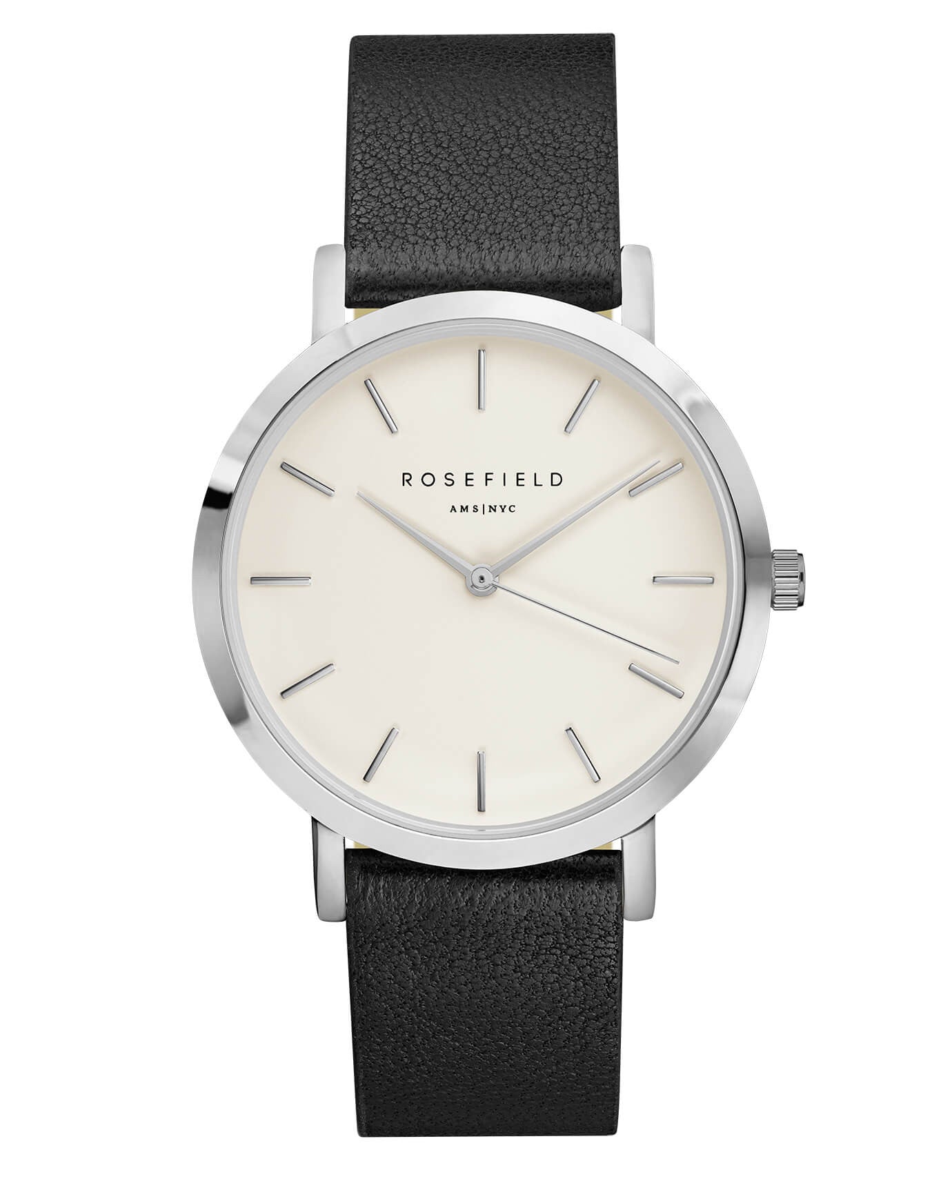 Montre Rosefield The GRAMERCY White Black Silver GWBLS-G33 - PRECIOVS