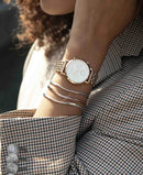Montre Rosefield GABBY Chrono blanc rose gold NWG-N91 - PRECIOVS
