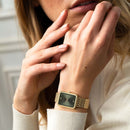 Montre Kapten & Son Grace Gold Green Woven Steel - PRECIOVS