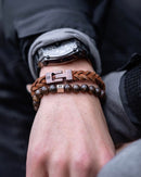 Bracelet Gemini Leather Brown - PRECIOVS