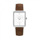 Montre Amalys Isabel Silver/White Tobacco Brown - PRECIOVS