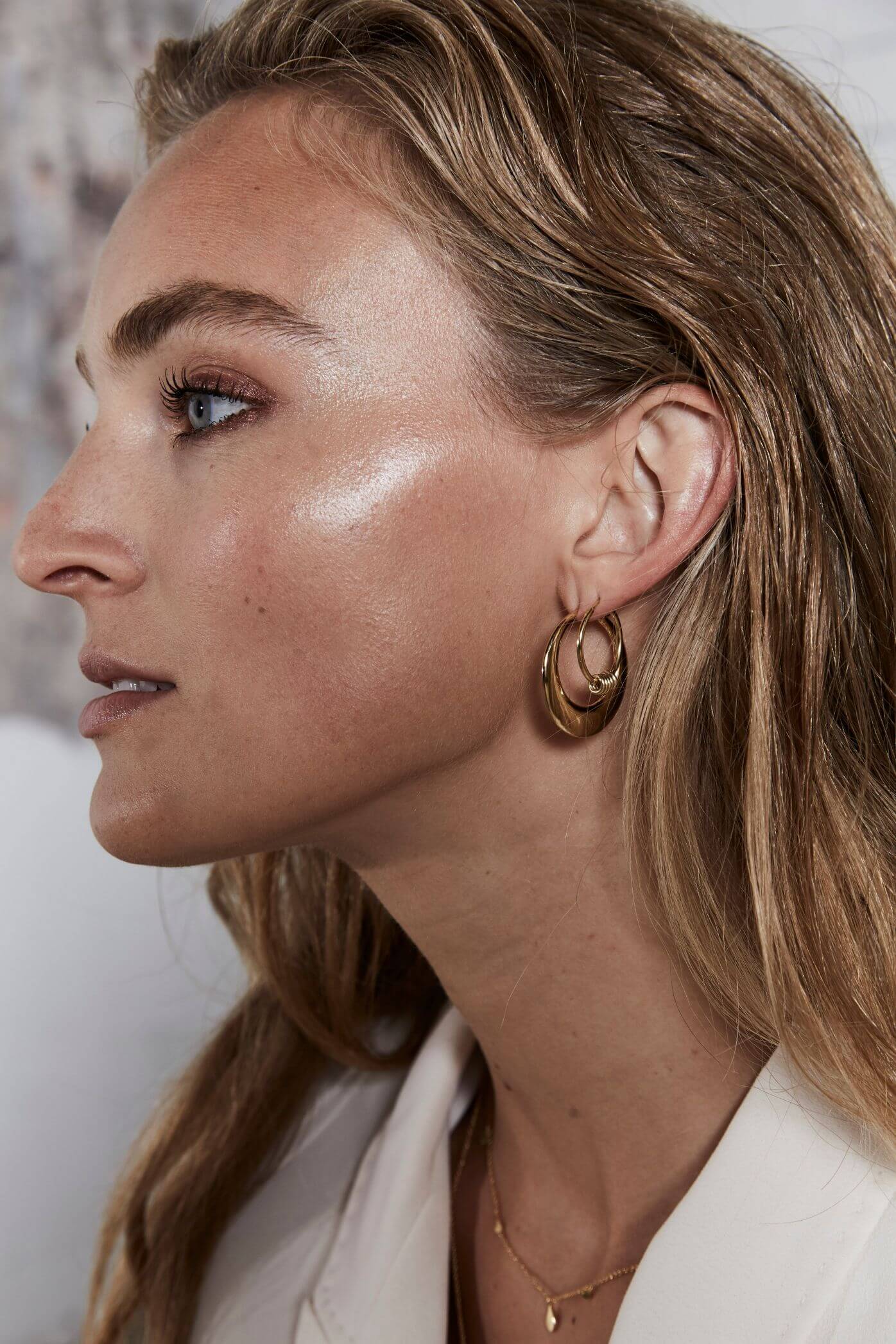Boucles d'oreilles Rosefield Iggy Anneaux Massifs Gold JBHG-J087 - PRECIOVS