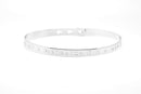 Bracelet Jonc MYA BAY Bay Line "HAPPINESS IS NOT A DESTINATION IT IS A WAY OF LIFE" JC-01.S - PRECIOVS