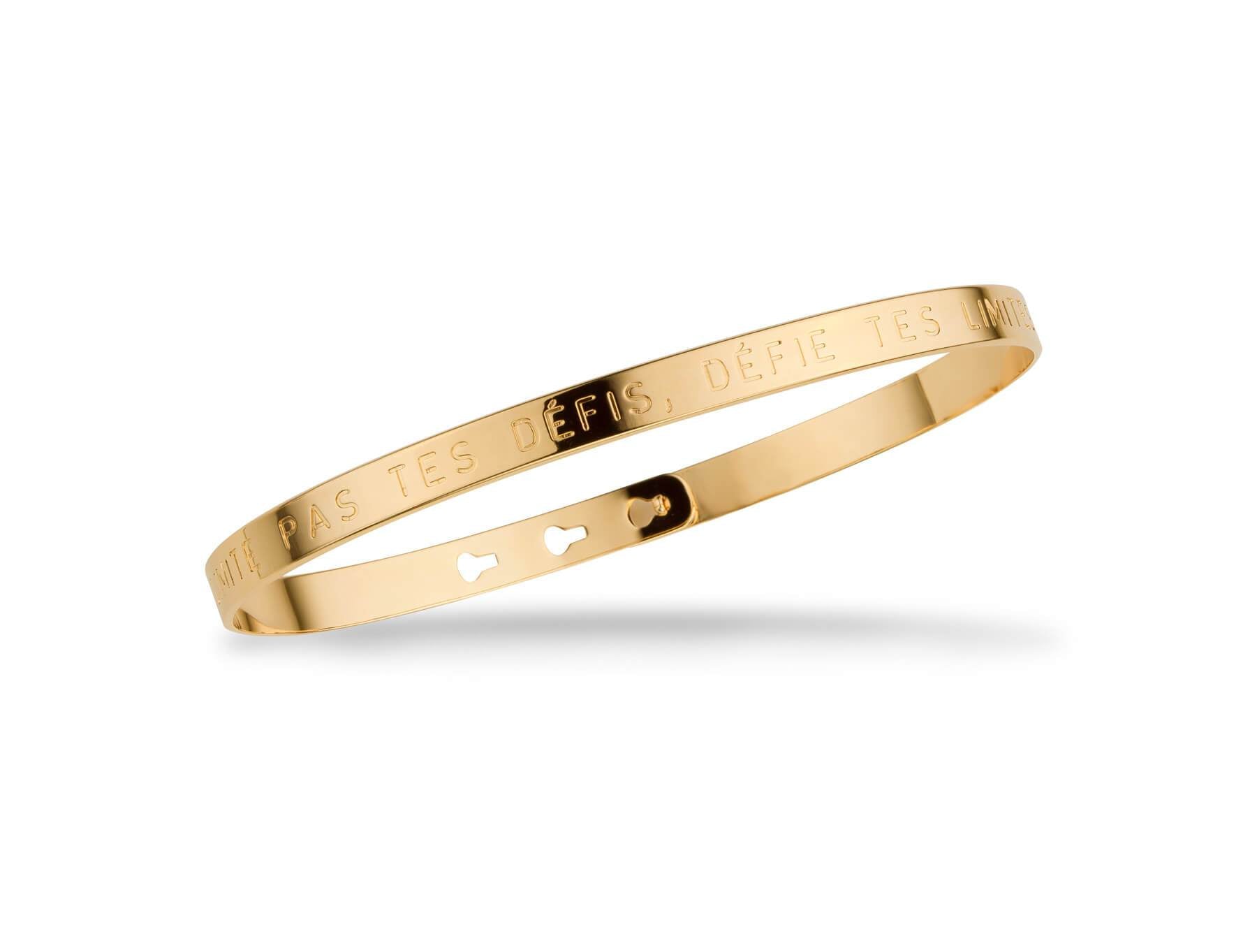 Bracelet MYA BAY "NE LIMITE PAS TES DEFIS, DEFIE TES LIMITES" JC-69.G - PRECIOVS