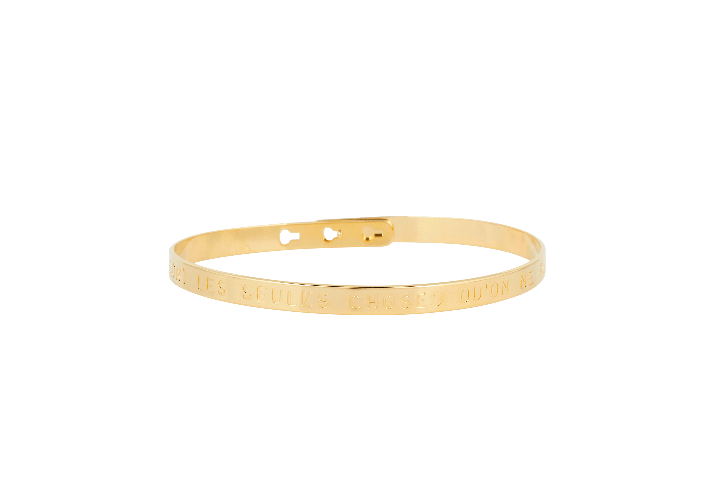Bracelet MYA BAY Les folies sont les seules choses qu'on ne regrette jamais JC-BL-08.G - PRECIOVS